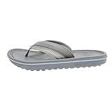 Margaritaville Golf Sandals - Spikeless Flip Flops with Arch Support, Grey/Blue, Men's 10/Women's 11