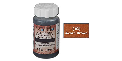 Eco-Flo All-In-One Stain and Finish 4.4 Ounce, Acorn Brown 2605-03