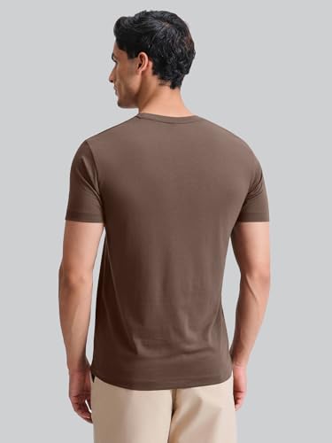 Image of XYXX Men's Iconique Solid Supima Cotton Slim Fit T-Shirt | Super Soft Half Sleeve Tshirts with Superior Colour Retention