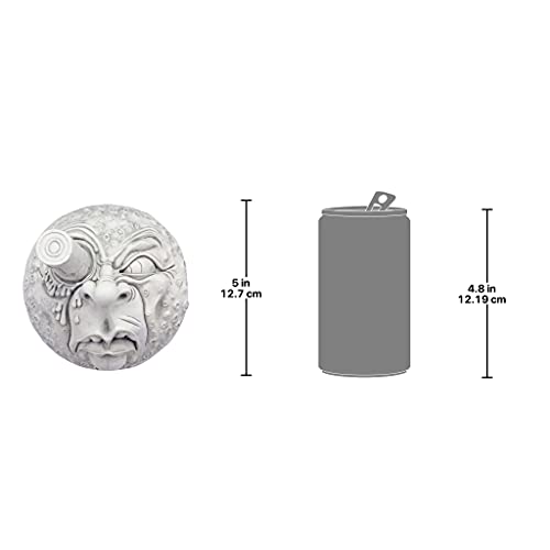 Design Toscano EU1094 Trip To The Moon Wall Sculpture, Antique Stone,8"Dia X5"H thumb #8
