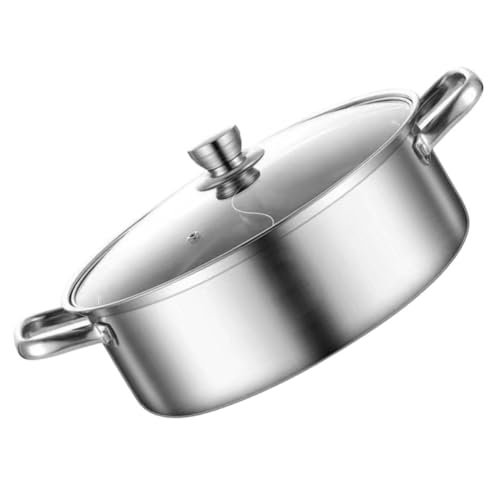 Casserole induction en acier inoxydable avec design épaissi durable