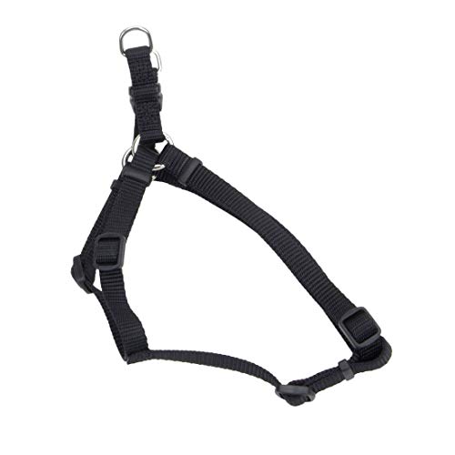 Coastal Pet Products DCP6345BLK Nylon Comfort Wrap Adjustable Dog Harness, 3/8-Inch, Black