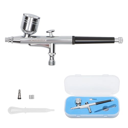 Colima Airbrush Gun Kit Perfect Starter Kit for Beginners Dual-Action Gravity Feed Airbrush with 0.3mm Tip for Art, Crafts, Tattoos & More