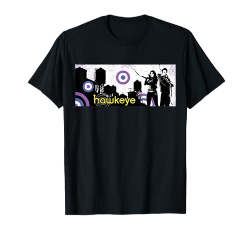 Marvel Hawkeye Kate Bishop and Clint Barton Banner T-Shirt