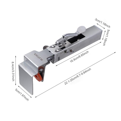 Pinces de fixation reglables pour tiroirs avec piece de clip de serrage robuste - 4