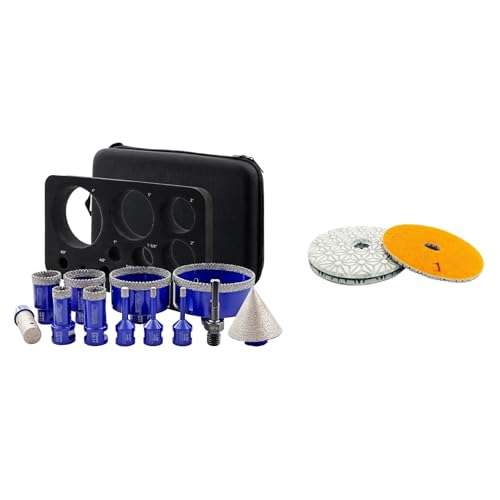 Kit de 12 brocas de núcleo diamantadas para taladro miniatura 1