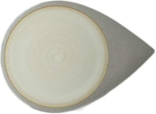 EarthWare アースウェアー★JUDITH KRUGERデザイン 和テイスト無釉 ホワイト 白色 ドロップが可愛い 小皿