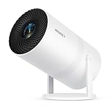 Mini Projector with WiFi and Bluetooth, Portable Movie Projector with 180° Rotatable, 1080P HD Supported, Auto Vertical Keystone, Compatible with Smartphone, TV Stick, Laptop, HDMI, USB