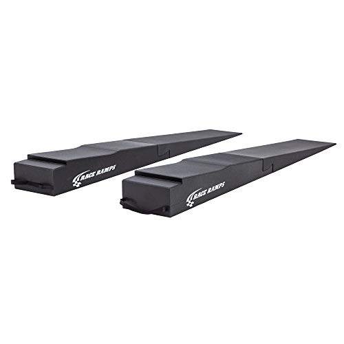 Race Ramps 9" H Trailer Ramps, Cut-Out, 5.5 Degree Approach Angle, Pair