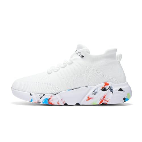 LIBINXIF Womens & Mens Light Breathable Fashion Slip Resistant Sneakers - Comfortable Walking & Running Shoes2