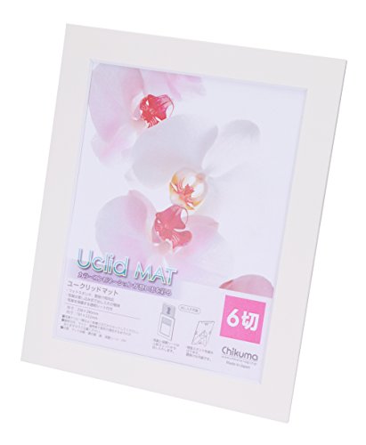 Chikuma フォトフレーム Uclidマット 6切 ホワイト 12661-4