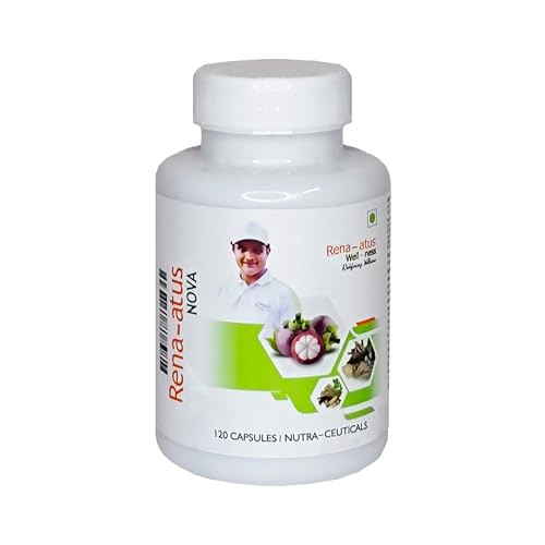 Image of Capsules for Wellness - Nutra-ceuticals - Renatus Nova Capsule with 12 Natural Ingredients - 120 Capsules - (Pack of 1) for Well-Being