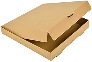 We Can Source It Ltd - 9 Inch Pizza Box Kraft Brown - Fully Compostable and Recylcable - 25 Pack