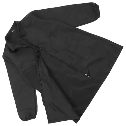 Tablier de toilettage imperméable et léger en polyester noir taille M