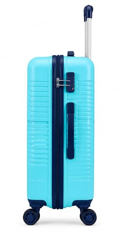 Image of Safari Carter Hard-Sided Polypropylene Luggage Trolley Bag, 3 Years Warranty (Cyan-Color Matching, Set of 3 (55 /67 /76))