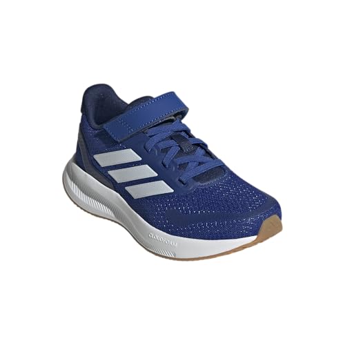 Image of adidas Kids' Marvel Run Falcon 5 Elastic Lace & Strap Shoe