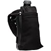 Nathan SpeedDraw 2 Insulated Handheld Running Water Bottle Flask Double-Wall Insulation, Ergonomic Grip, Blast Valve Cap, Phone & Key Storage Pockets, Reflective Design - 12oz, Black