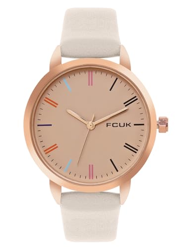 FCUK Analog Beige Dial Womens Watch-FK00038B (B0CQ234W1K) Amazon Price History, Amazon Price Tracker