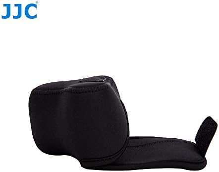 JJC OC-F1BK Black Neoprene Mirrorless Camera Case for Sony, Canon, Olympus, Fujifilm, Samsung, Panasonic, etc. (Fits Camera with Lens Size up to 127 x 85 x 84mm)