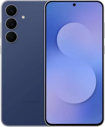 Samsung S25 FE 5G (128GB) Galaxy AI, 6.7" LTPO AMOLED 120Hz Display, 50MP Triple Camera, 8K Video, Unlocked, (w/ 45 W Fast Charging Adapter) - Navy (Renewed)