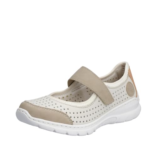 Image of Rieker L32B5 Nikita Slip-On Women's Shoes - Lightweight Mary Janes with Adjustable Strap and Premium Cushioning Footbed - Comfort and Support for All-Day Wear
