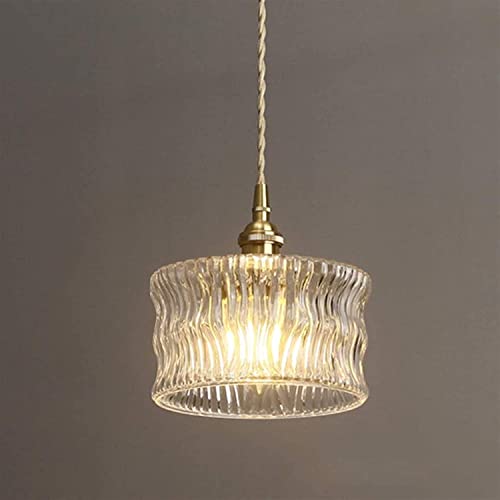 Lustre cuisine rétro avec suspension Edison E27 en verre pour ambiance bar et loft