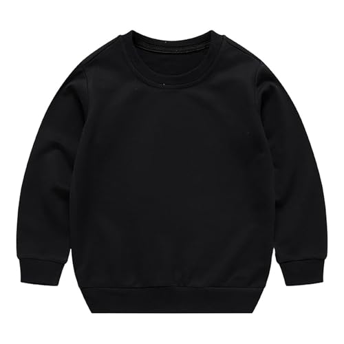 Oversized sweatshirt enfant en molleton polaire uni pour un style chic et hivernal