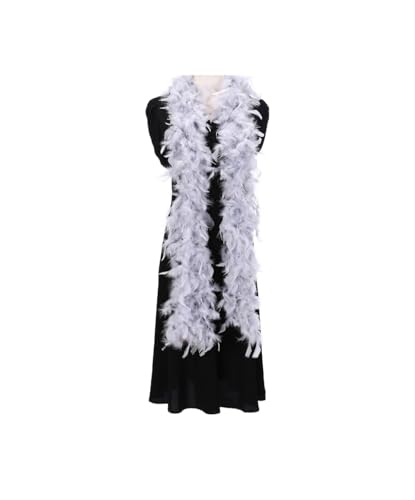 Ray Feather Grey Chandelle Turkey Feather boa 60g 2 Yards