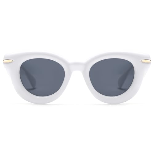 Cute Round Sunglasses for Women Men Trendy Chunky Thick Inflated Shades AP3695