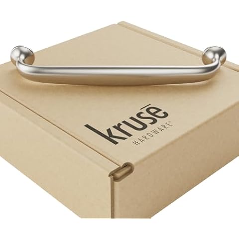 Kruse Hardware 31134 - (10-Pack) Baldwin Door and Drawer Pull - 5in Center-to-Center, Brushed Satin Nickel Cover