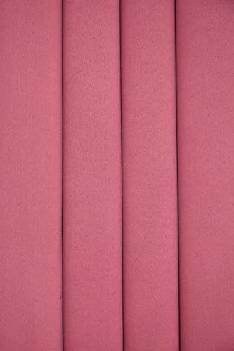 Image of 100% True Blackout Window Curtains 5 Feet, Set of 1 Panels | 300 GSM Heavy Room Darkening Polyester Cloth for Bedroom & Living Room | Thermal Insulated Heat & Noise Reducing (60x47 Inch, Pink) | 100% Room Darkening Thermal Insulated Heat & Noise Reducing Curtains 5 feet long