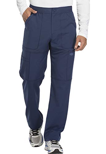 Dickies Dynamix Scrub Pants For Men With Zip Fly, Athletic-Inspired With Four-Way Stretch And Moisture Wicking Dk110, L, Navy #TOP5