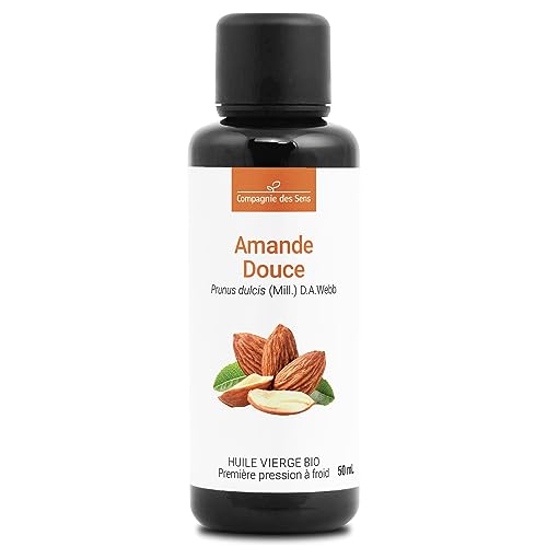 ALMENDRAS DULCES - 50 mL - Aceite Vegetal Orgánico - 100% Puro, Natural, Virgen y Certificado Cosmos - Botella en Vidrio