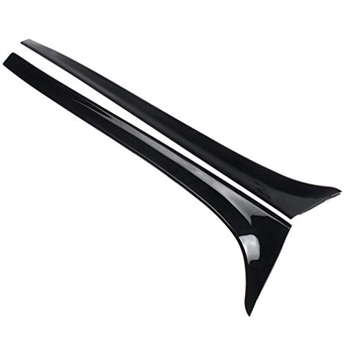 CLISPEED 2Pcs Abs da Janela Traseira Spoiler Lateral da Asa Do Friso Decoração Exterior Do Carro Com