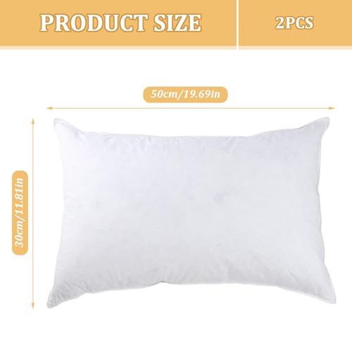 Oreiller d'hôtel doux lot de 2 inserts de lit confortables 30x50 cm - 4