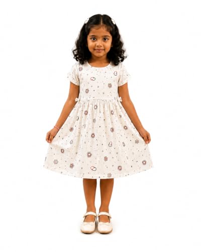 Image of Kids Girls Combo Frock | Girl Cotton Blend Dress | Princess Style Frock | Birthday, Casual & Festive Outfit