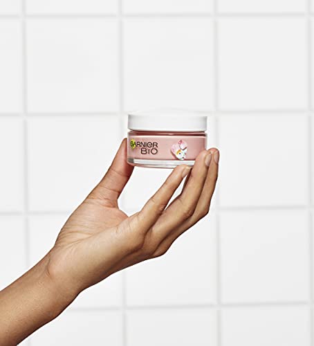 Garnier Face Cream, Bio Rosy Glow 3-in-1 Rose Cream, for tired, dull skin, gives the skin a youthful glow, nourishes and firms the skin with organic rose hip oil and vitamin C, 50 ml - Image 5