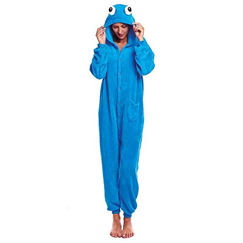 Disfraz Pijama Monstruo Azul Adulto Unisex (S) (+ Tallas Disponibles)