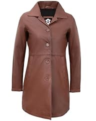 Angla Str - Cognac Leather Coat