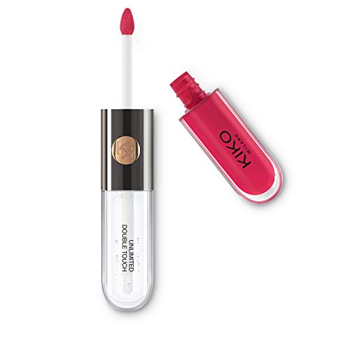 KIKO Milano Unlimited Double Touch 110, Rouge À Lèvres Liquide En 2 Étapes, Fini Lumineux. Tenue Jusqu’À 12 Heures. Base Colorée Sans Transfert
