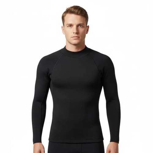 Camiseta Deportiva de Neopreno para Hombre con Mangas Largas 2mm - Ajuste Elástico y Slim para Entrenamientos miniatura 1