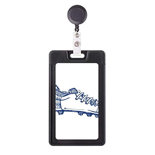 Porte-badge rétractable chaussures de foot dessin animé pour animer vos journées de bureau