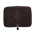 CestAntiQ Zippered Leather Journal Cover Compatible with Moleskine Cahier TWONE Original Kraft Elan Pitch Black Pocket Size 3.5 x 5.5 for Field Notes Notebook Memo Books with Pen Holder Handmade Brown