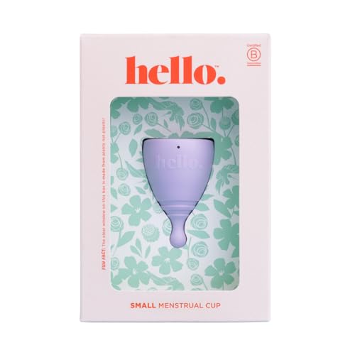 Hello Period Copa menstrual | Copa menstrual reutilizable galardonada | Alternativa suave y flexible a las compresas y tampones | Higiene femenina sostenible | A prueba de fugas | Período de saludo |