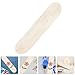 Toyvian DIY Blank Skateboard Deck for Kids, 7-Layer Maple Wood, Double-Sided Unfinished Board for Painting, 16.9 X 5.11 Inch, Ideal for Creative Art Projects