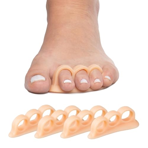 Image of Toe Separator for Feet Toe Spacers Correct Toes Yoga Silicone Hammer Toe Corrector for Women & Men Correct Toe Straighteners for Overlapping Toes (All Finger Toe Separator) (MAX)