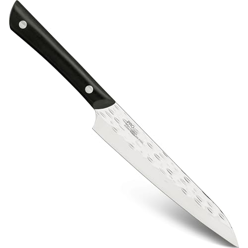 kai PRO Utility Knife 6", Narrow, Straight-Bladed Kitchen Knife Perfect for Precise Cuts, Ideal for Preparing Sandwiches or Trimming Vegetables, Hand-Sharpened Japanese Knife