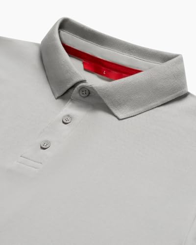 Image of LUDIC Core Polo T-Shirt, Dailymove Collection | Regular Fit | Stand-up Collars | 100% Organic Cotton, 240 GSM | Lightweight & Comfortable |Everyday Essential | Polo T-Shirt for Men