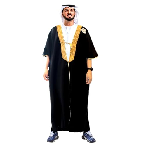 Imam Sheikh Saudi Arabic BISHT CoatTraditional Men's Cloak Robe Suitable for Wedding or Official Event