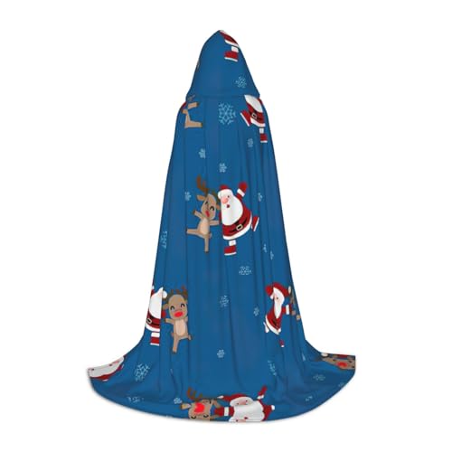 Cape de Noël à capuche pour adolescent le cadeau magique de l'hiver